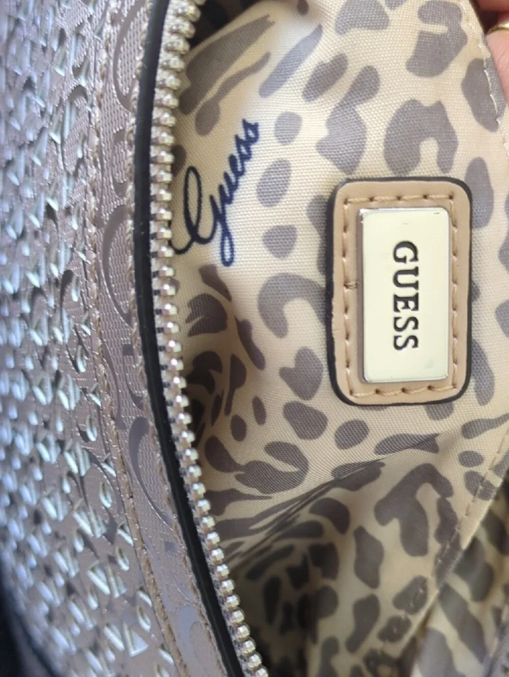 GUESS Metallic Silver Bag